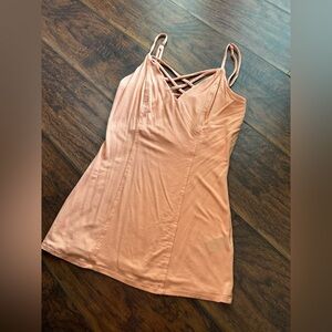 Women's Peach Strappy Top